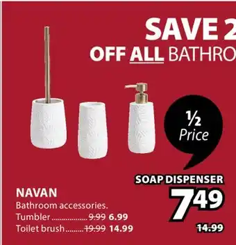 JYSK NAVAN Bathroom accessories offer