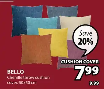 JYSK BELLO Chenille throw cushion cover offer