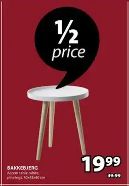 JYSK BAKKEBJERG Accent table offer