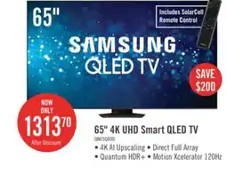 The Brick Samsung 65 QLED 4K UHD Quantum HDR+ Dolby Atmos 120Hz Smart TV (QN65Q80DAFXZC) offer