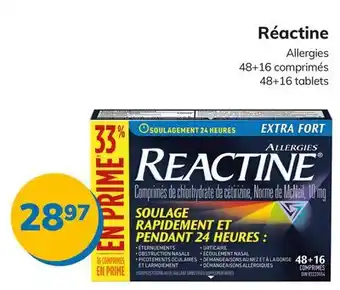 Accès pharma Réactine Allergies offer