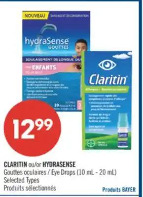 Pharmaprix CLARITIN or HYDRASENSE Eye Drops offer