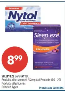 Pharmaprix SLEEP-EZE or NYTOL Sleep Aid Products offer