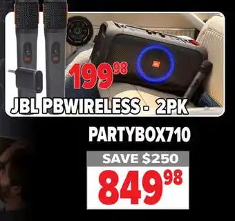 2001 Audio Video PARTYBOX710 KEEP THE GOING JBL PARTY BOXES offer