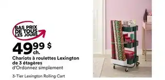 Michaels chariots à roulettes Lexington de 3 étagères d'Ordonnez simplement offer