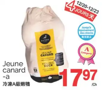 T&T Supermarket JEUNE CANARD-A offer