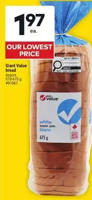 Giant Tiger Giant Value bread offer