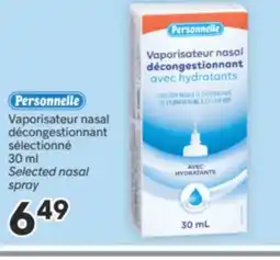 Brunet PERSONNELLE Vaporisateur nasal décongestionnant sélectionné offer