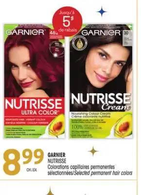 Uniprix GARNIER NUTRISSE Colorations capillaires permanentes sélectionnées/Selected permanent hair colors offer