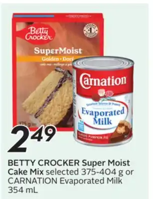 Sobeys BETTY CROCKER Super Moist Cake Mix offer