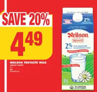 No Frills NEILSON TRUTASTE MILK, 2 L offer