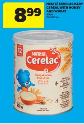 Real Canadian Superstore NESTLÉ CERELAC BABY CEREAL WITH HONEY AND WHEAT, 400 G offer