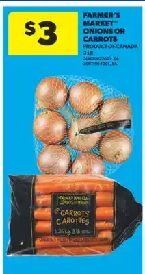 Real Canadian Superstore FARMER'S MARKET ONIONS OR CARROTS, 3 LB offer