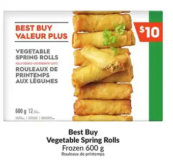 Chalo FreshCo Best Buy Vegetable Spring Rolls Frozen 600 g offer