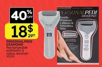 Rossy PERSONALPEDI DIAMOND Rechargeable exfoliator & callus remover offer