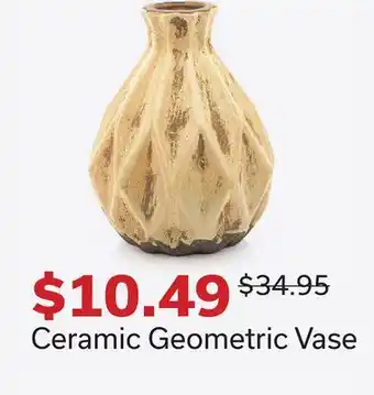 Dot Furniture Ceramic Geometric Vase offer