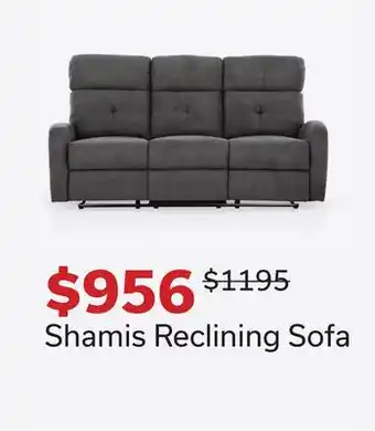 Dot Furniture Shamis Reclining Sofa offer