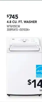 RONA LG 4.8 CU. FT. WASHER offer