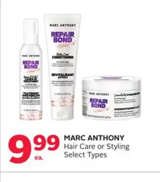 Rexall MARC ANTHONY Hair Care or Styling offer