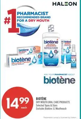 Shoppers Drug Mart BIOTENE DRY MOUTH ORAL CARE PRODUCTS offer