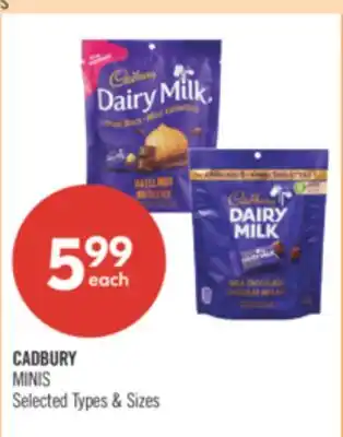 Shoppers Drug Mart CADBURY MINIS offer