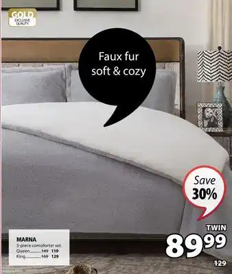 JYSK Marna 3-piece comforter set offer