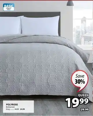 JYSK POLYROSE Bedspread offer