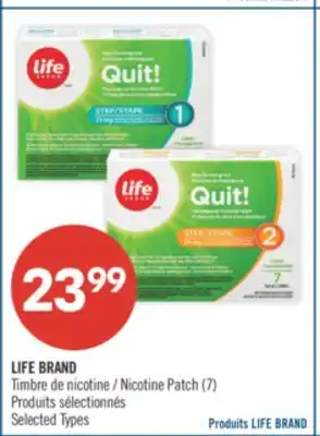Pharmaprix LIFE BRAND Nicotine Patch offer