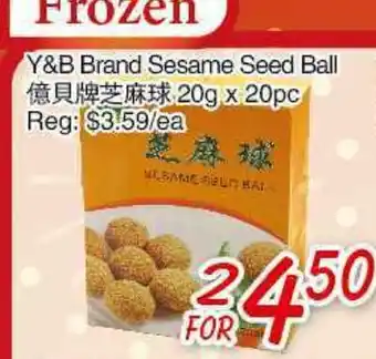 Foody Mart Y & B Brand Sesame Seed Ball offer