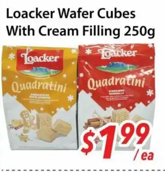 Bestco Food Mart Loacker Wafer Cubes With Cream Filling offer