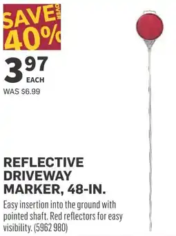 Co-op Reflective driveway marker offer