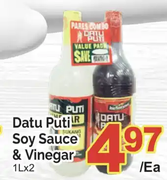T&T Supermarket DATU PUTI SOY SAUCE & VINEGAR offer
