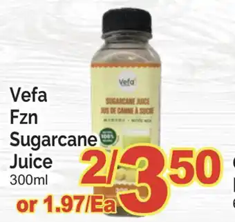 T&T Supermarket VEFA FZN SUGARCANE JUICE, 300ml offer