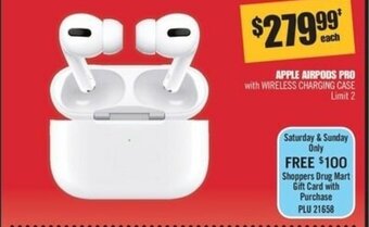 Shoppers Drug Mart Apple airpods PRO offer