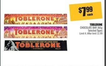 Shoppers Drug Mart Toblerone offer
