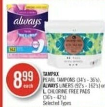Shoppers Drug Mart Tampax offer