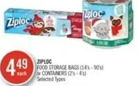 Shoppers Drug Mart Ziploc offer