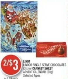 Shoppers Drug Mart Lindt offer