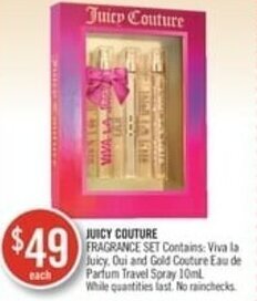 Shoppers Drug Mart Juicy couture offer