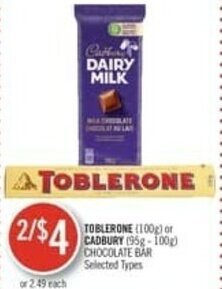 Shoppers Drug Mart Toblerone offer