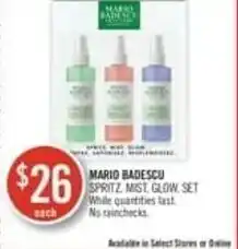 Shoppers Drug Mart Mario badescu offer