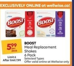 Shoppers Drug Mart Boost offer