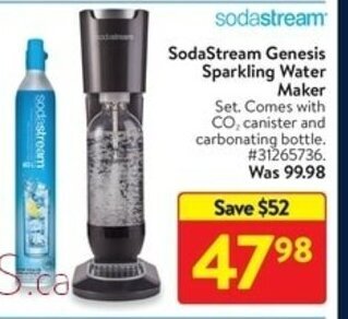 Walmart SodaStream Genesis Sparkling Water Maker offer