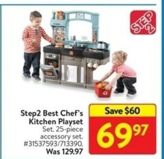 Walmart Step2 Best Chef's Kitchen Playset offer