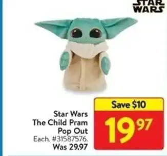 Walmart Star Wars The Child Pram Pop Out offer