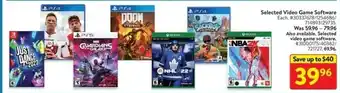 Walmart Selected Video Game Software offer