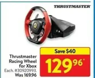 Walmart Thrustmaster Racing Wheel for Xbox offer