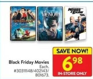 Walmart Black Friday Movies offer