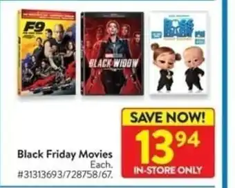 Walmart Black Friday Movies offer