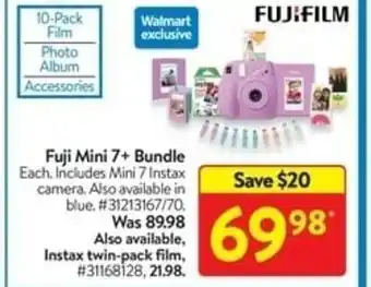 Walmart Fuji Mini 7+ Bundle offer